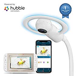 Motorola Halo+ Video Baby Monitor – Infant Wi-Fi Camera with Overhead Crib Mount – 4.3-Inch Color Screen with Infrared Night Vision and Intercom – Compatible with Remote Viewing App and Sleep Tracker