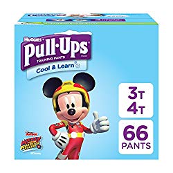 Pull-Ups Cool & Learn, 3T-4T (32-40 lb.), 66 Ct. Potty Training Pants for Boys, Disposable Potty Training Pants for Toddler Boys (Packaging May Vary)
