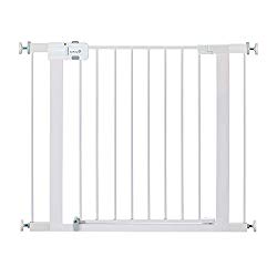 Safety 1st Easy Install Metal Baby Gate with Pressure Mount Fastening (White), Pack of 1