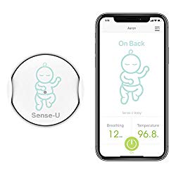 Sense-U Baby Monitor with Breathing Rollover Movement Temperature Sensors: Track Your Baby’s Breathing, Rollover, Temperature(2019 Updated Version)