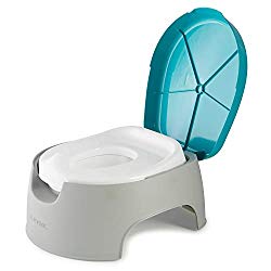 Summer 3-in-1 Train with Me Potty – Potty Seat, Potty Topper and Stepstool for Toddler Potty Training and Beyond – Easy to Empty and Clean, Space Saving 3-in-1 Solution