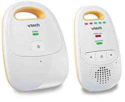 VTech DM111 Audio Baby Monitor with up to 1,000 ft of Range, 5-Level Sound Indicator, Digitized Transmission & Belt Clip (Renewed)