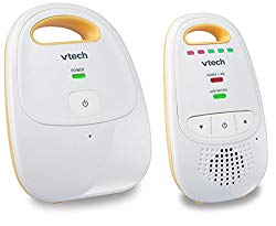 VTech DM111 Audio Baby Monitor with up to 1,000 ft of Range, 5-Level Sound Indicator, Digitized Transmission & Belt Clip