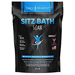 All Natural Sitz Bath Soak with Epsom Salt – Made in USA – for Postpartum Care, Hemorrhoid Treatment, Fissure Treatment & Yoni Steam – Perineal Soaking Bath that Soothes and Cleanses Inflammation.
