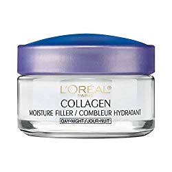 Collagen Face Moisturizer by L’Oreal Paris Skin Care I Day and Night Cream I Anti-Aging Face Cream to Smooth Wrinkles I Non-Greasy I 1.7 oz.