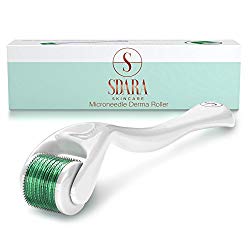 Derma Roller Cosmetic Microdermabrasion Instrument for Face, 540 Titanium Micro Needle.25mm – Includes Free Storage Case (1-Pack)