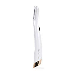Finishing Touch Flawless Dermaplane Glo Lighted Facial Dermaplaning and Hair Remover Tool – Non-Vibrating and Includes 6 Replacement Heads