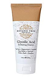 Glycolic Acid Face Wash Exfoliating Cleanser 6Oz w/10% Glycolic Acid- AHA For Wrinkles and Lines Reduction-Acne Face Wash For a Deep Clean-100% Organic Extracts.