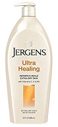Jergens Ultra Healing Dry Skin Moisturizer, 32 Ounce Body Lotion, for Absorption into Extra Dry Skin, with HYDRALUCENCE blend, Vitamins C, E, and B5