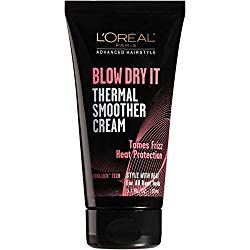 L’Oréal Paris Advanced Hairstyle BLOW DRY IT Thermal Smoother Cream, 5.1 fl. oz.