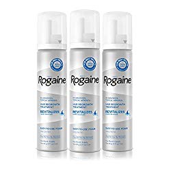 Men’s Rogaine 5% Minoxidil Foam for Hair Loss and Hair Regrowth, Topical Treatment for Thinning Hair, 3-Month Supply