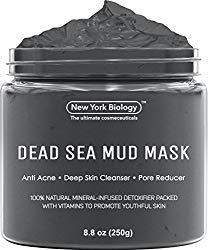 New York Biology Dead Sea Mud Mask for Face and Body – Natural Spa Quality Pore Reducer for Acne, Blackheads and Oily Skin – Tightens Skin for A Healthier Complexion – 8.8 oz