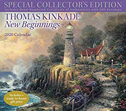 Thomas Kinkade Special Collector’s Edition 2020 Deluxe Wall Calendar: New Beginnings