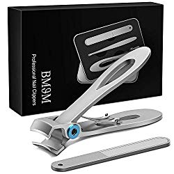 Upgraded 2020 Version BMJM Nail Clippers Set, Nail Cutter, Toenail Clippers for Thick, Fingernail Clippers, Stainless Steel Professional Nail Clippers for Men & Women with Gift BOX, Sharp, Durable