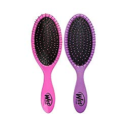 Wet Brush Original Detangler Hair Brush with Soft IntelliFlex Bristles, Detangler for All Hair Types – 2 Count (Pink and Purple)