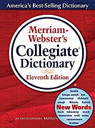 Merriam-Webster’s Collegiate Dictionary, 11th Edition, Jacketed Hardcover, Indexed, 2020 Copyright