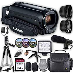 Canon VIXIA HF R800 Camcorder + Professional Video Accessory Bundle