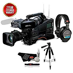 Panasonic AJ-PX380 P2 HD AVC-Ultra Professional Camcorder with AG-CVF15 Color Viewfinder and 17x Fujinon Zoom Lens Bundle with 2 Year Extended Warranty + Sony MDR-7506 Headphones