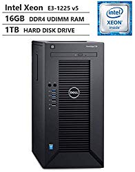 2019 Newest Dell PowerEdge T30 Premium Business Tower Server Desktop, Intel Xeon E3-1225 v5 up to 3.70GHz, 16GB DDR4 ECC UDIMM Memory, 1TB 7200RPM HDD, HDMI, DisplayPort, DVD-RW, No Operating System