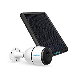3G/4G LTE Outdoor Solar-Powered Security Camera Wirefree Battery Camera System, 1080p HD Night Vision, 2-Way Audio, PIR Motion Sensor, SD Socket and Cloud Reolink Go+Solar Panel