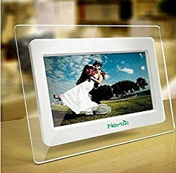 7 Inch TFT LCD Wide Screen Digital 2000 Photos Display Frame with Calendar Support Tf Sd/Sdhc/USB Flash Drives- Support 32GB SD Card