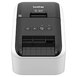 Brother QL-800 High-Speed Professional Label Printer, Lightning Quick Printing, Plug & Label Feature, Brother Genuine DK Pre-Sized Labels, Multi-System Compatible – Black & Red Printing Available