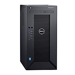 Dell PowerEdge T30 Tower Server – Intel Xeon E3-1225 v5 Quad-Core Processor up to 3.7 GHz, 32GB DDR4 Memory, 2TB (RAID 1) SATA Hard Drive, Intel HD Graphics P530, DVD Burner, No Operating System