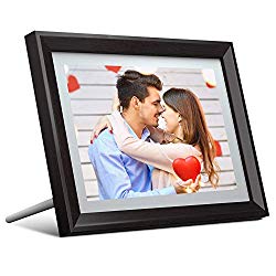 Dragon Touch Digital Picture Frame WiFi 10 inch IPS Touch Screen HD Display, 16GB Storage, Auto-Rotate, Share Photos via App, Email, Cloud – Classic 10