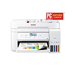 Epson EcoTank ET-4760 Wireless Color All-in-One Cartridge-Free Supertank Printer with Scanner, Copier, Fax, ADF and Ethernet – White