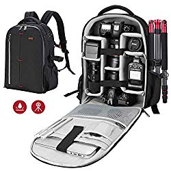 ESDDI Camera Bag Backpack Professional for DSLR/SLR Mirrorless Camera Waterproof, Camera Case Compatible for Sony Canon Nikon Camera and Lens Tripod Accessories