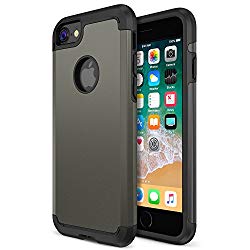 iPhone 8 Case, Trianium Protanium Apple iPhone 8 Case (2017) with Heavy Duty Protection/Shock Absorption/Dual Layer TPU + Rigid Back Armor/Scratch Resistant/Reinforced Corner Frame -Gunmetal