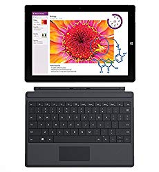 Microsoft Surface 3 10.8in Touchscreen 4 GB Memory 128 GB SSD WiFi + 4G LTE Tablet Bundle GL4-00009 (Tablet + Type Cover) (Renewed)