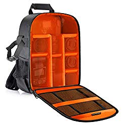 Neewer Camera Case Waterproof Shockproof 11.8×5.5×14.6 inches/30x14x37 Centimeters Camera Backpack Bag with Tripod Holder for DSLR, Mirrorless Camera, Flash