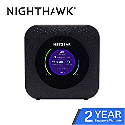 NETGEAR Nighthawk M1 Mobile Hotspot 4G LTE Router MR1100 – Up to 1Gbps Download Speed | WiFi Connect Up to 20 Devices | Create A WLAN Anywhere | Unlocked to Use Any Sim Card
