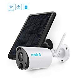 Outdoor Solar Battery Powered Security Camera System Wireless, 1080p HD Wirefree Waterproof 2-Way Audio Night Vision with PIR Motion Sensor, SD Socket and Cloud Service Argus Eco+Solar Panel