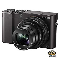 PANASONIC LUMIX ZS100 4K Digital Camera, 20.1 Megapixel 1-Inch Sensor 30p Video Camera, 10X LEICA DC VARIO-ELMARIT Lens, F2.8-5.9 Aperture, HYBRID O.I.S. Stabilization, 3-Inch LCD, DMC-ZS100K (Black)