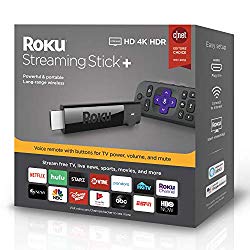 Roku Streaming Stick+ | HD/4K/HDR Streaming Device with Long-range Wireless and Voice Remote with TV Controls (updated for 2019)
