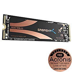Sabrent 1TB Rocket Nvme PCIe 4.0 M.2 2280 Internal SSD Maximum Performance Solid State Drive (SB-ROCKET-NVMe4-1TB)