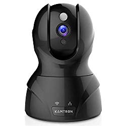 Security Camera WiFi IP Camera – KAMTRON HD Home Wireless Baby/Pet Camera with Cloud Storage Two-Way Audio Motion Detection Night Vision Remote Monitoring,Black