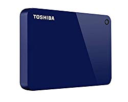 Toshiba Canvio Advance 2TB Portable External Hard Drive USB 3.0, Blue (HDTC920XL3AA)