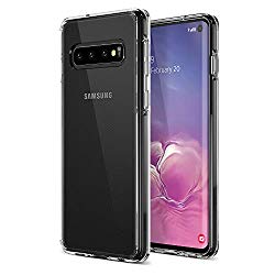 Trianium Clarium Case Designed for Galaxy S10 Case (2019) – Clear TPU Cushion/Hybrid Rigid Back Plate/Reinforced Corner Protection Cover for Samsung Galaxy S 10 Phone (PowerShare Compatible)