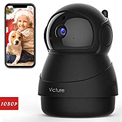 Victure 1080P FHD Pet Camera with WiFi IP Camera Indoor Wireless Security Camera Motion Detection Night Vision Home Surveillance Baby Elder Monitor with 2 Way Audio iOS/Android