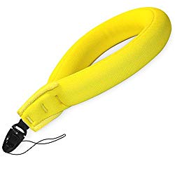 Waterproof Camera Float , Waterproof Float Strap for Underwater Camera and Waterproof Life Pouch Case – Universal Floating Wristband/Hand Grip Lanyard Works with GoPro, Nikon, Canon, Sony,Pentax,Camcorders,Panasonic, Keys and Sunglass -[ Yellow]