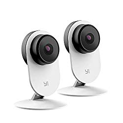 YI 2pc Smart Security Camera 3, AI-Powered 1080p Home Camera System IP Cam with 24/7 Emergency Response, Human Detection, Sound Analystics, 2.4G Wi-Fi, App for Nanny Monitor – Works with Alexa