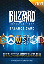 $100 Battle.net Store Gift Card Balance [Online Game Code]