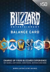 $50 Battle.net Store Gift Card Balance [Online Game Code]