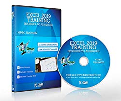 Excel 2019 Training DVD by Simon Sez IT: Excel Tutorial For Absolute Beginners to Advanced Users – Excel Course Including Exercise Files