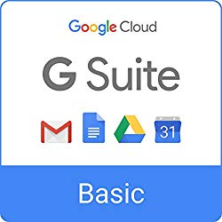 G Suite Basic | monthly subscription with auto-renewal | includes Business Gmail, Drive, Calendar, Docs, Sheets, and more