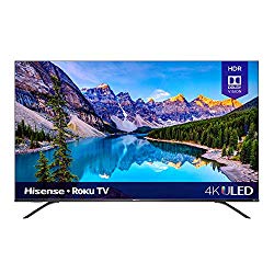 Hisense 55R8F 55-Inch 4K ULED Roku Smart TV with Alexa and Google Assistant Compatibility (2020)
