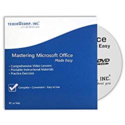 Learn Microsoft Office 2016 and 2013 – 42 Hours of Video Training Tutorials for Excel, Word, PowerPoint, Outlook, Access, OneNote and Publisher DVD-ROM Course